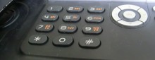 Nummerfeld eines Telefon